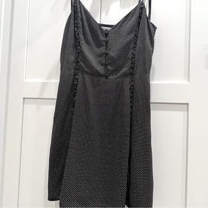 Avec Les Filles Polka Dot Black Mini Dress Size 2 - Worn 1x! Valentine’s mini